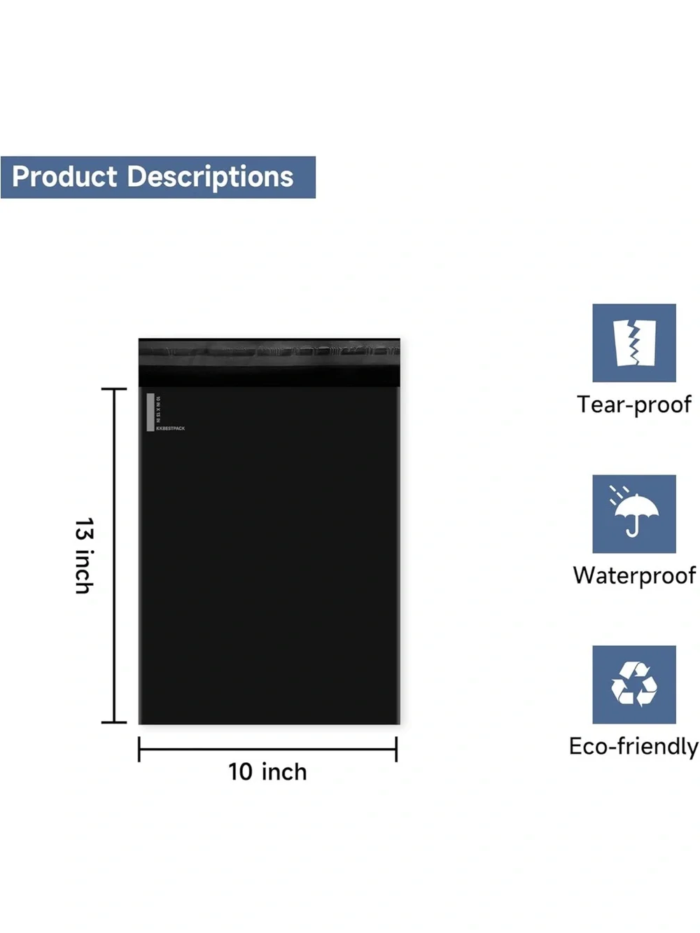 50 (FIFTY!)Matte Black Polymailers 10x13 | Poshmark Shipping Supplies 🖤